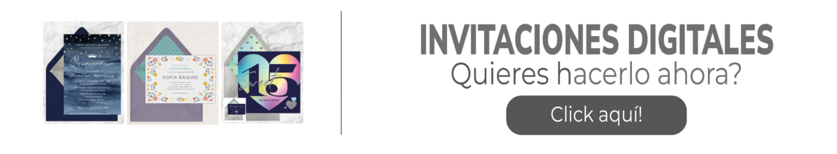 Invitaciones Digitales Banner Quinceañera